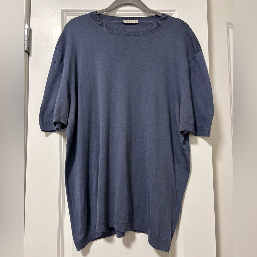 Agnona Cotton Silk Blend T-Shirt Crewneck Made in Italy Luxury Tee